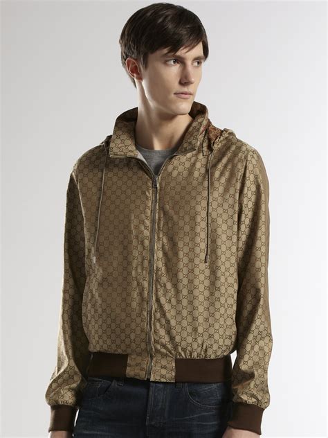 gucci men's gg nylon jacket|dark gucci jackets for men.